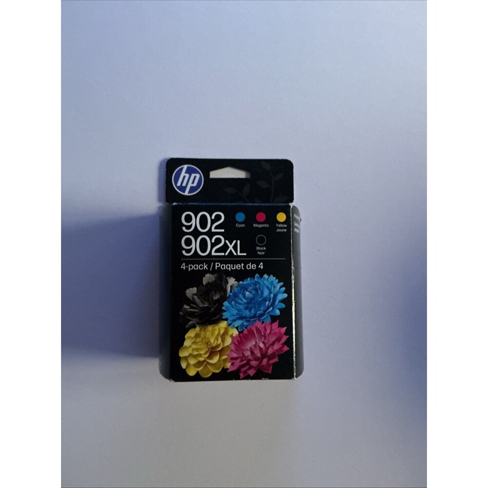 Genuine HP 902XL Black 902 Color 4 Pack Ink Exp Nov/2027